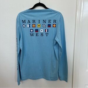 NWT Vines Vines MARINER WEST Peru Pima Cotton men’s M Crewneck L/S Pullover